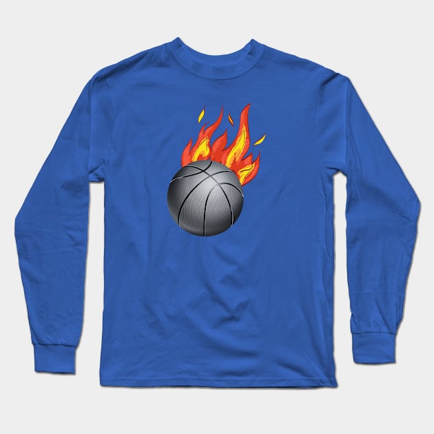 Fire Ball Long Sleeve T-Shirt by Stitch & Stride